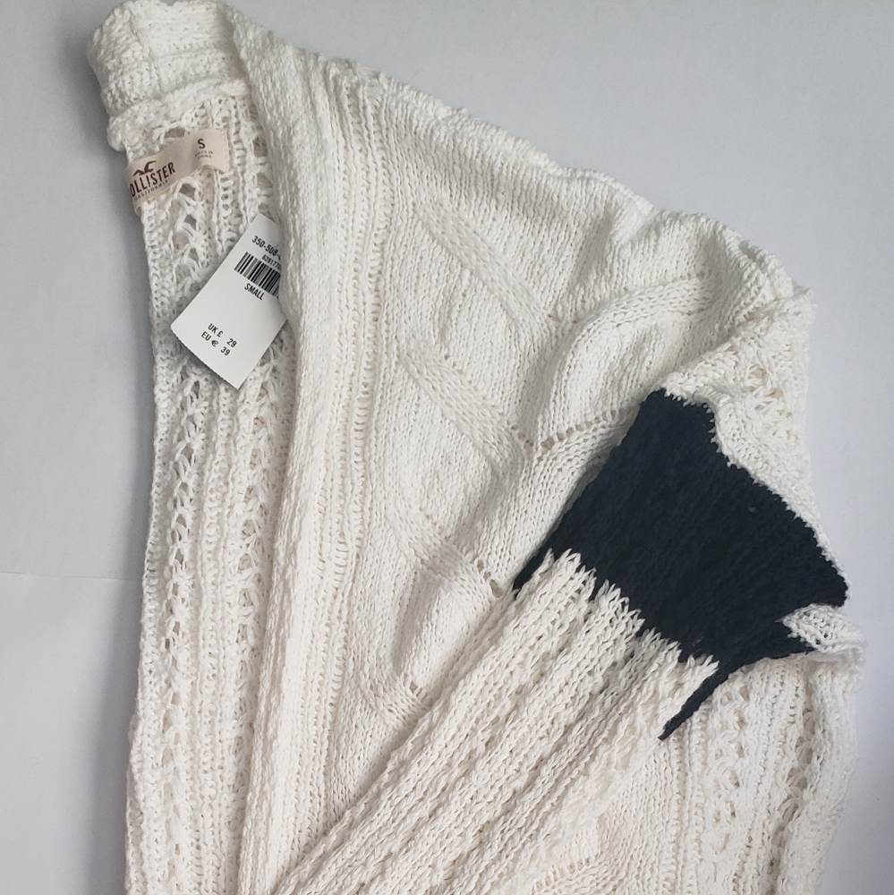 Open knit cardigan